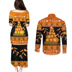 perth-scorchers-cricket-christmas-couples-matching-puletasi-dress-and-long-sleeve-button-shirt-merry-xmas-2023-indigenous-art