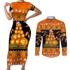 perth-scorchers-cricket-christmas-couples-matching-short-sleeve-bodycon-dress-and-long-sleeve-button-shirt-merry-xmas-2023-indigenous-art