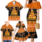 perth-scorchers-cricket-christmas-family-matching-mermaid-dress-and-hawaiian-shirt-merry-xmas-2023-indigenous-art