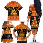 perth-scorchers-cricket-christmas-family-matching-off-shoulder-long-sleeve-dress-and-hawaiian-shirt-merry-xmas-2023-indigenous-art