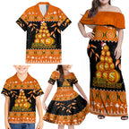 perth-scorchers-cricket-christmas-family-matching-off-shoulder-maxi-dress-and-hawaiian-shirt-merry-xmas-2023-indigenous-art