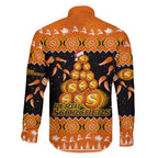 perth-scorchers-cricket-christmas-family-matching-off-shoulder-maxi-dress-and-hawaiian-shirt-merry-xmas-2023-indigenous-art