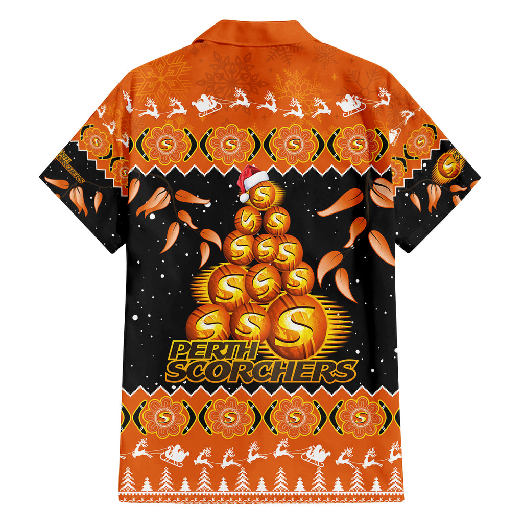 perth-scorchers-cricket-christmas-family-matching-off-shoulder-short-dress-and-hawaiian-shirt-merry-xmas-2023-indigenous-art