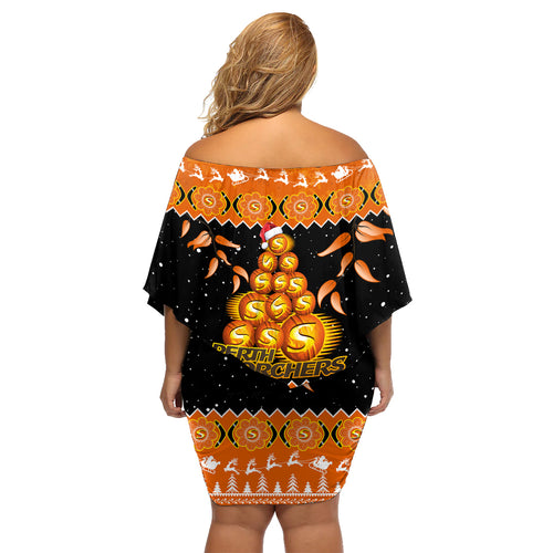 perth-scorchers-cricket-christmas-family-matching-off-shoulder-short-dress-and-hawaiian-shirt-merry-xmas-2023-indigenous-art