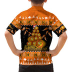 perth-scorchers-cricket-christmas-family-matching-short-sleeve-bodycon-dress-and-hawaiian-shirt-merry-xmas-2023-indigenous-art