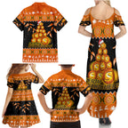 perth-scorchers-cricket-christmas-family-matching-summer-maxi-dress-and-hawaiian-shirt-merry-xmas-2023-indigenous-art