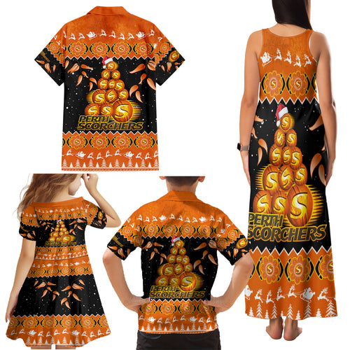 perth-scorchers-cricket-christmas-family-matching-tank-maxi-dress-and-hawaiian-shirt-merry-xmas-2023-indigenous-art