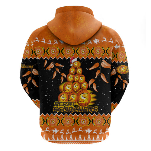 perth-scorchers-cricket-christmas-hoodie-merry-xmas-2023-indigenous-art