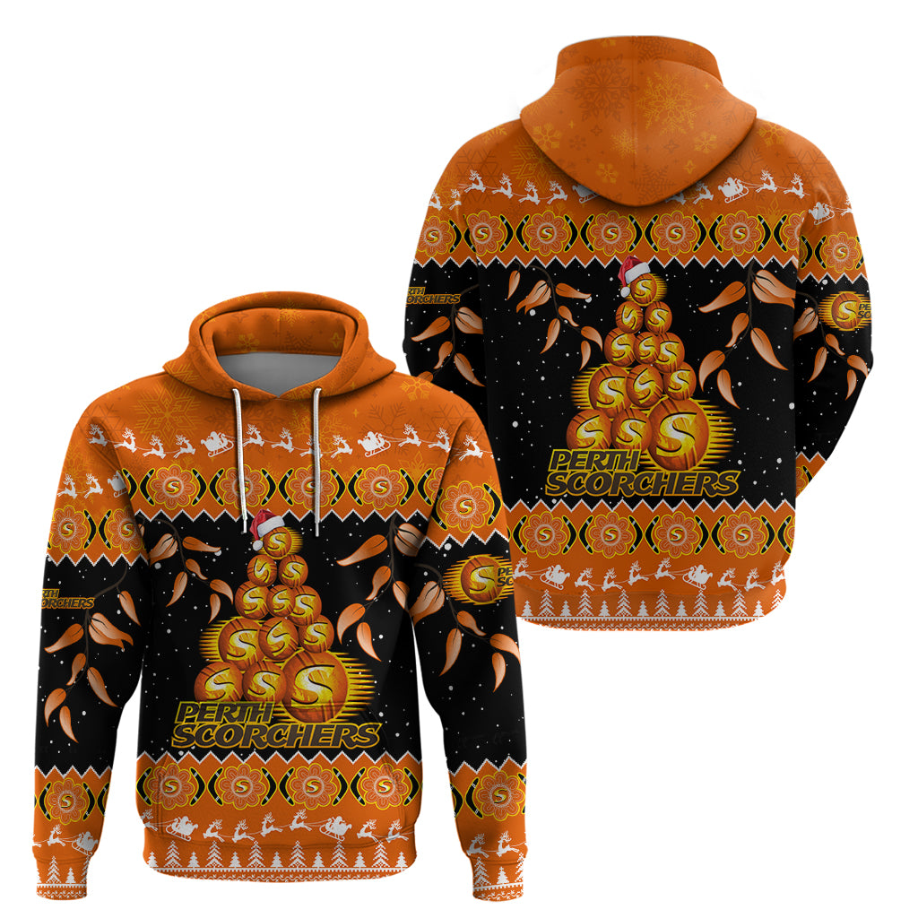 perth-scorchers-cricket-christmas-hoodie-merry-xmas-2023-indigenous-art