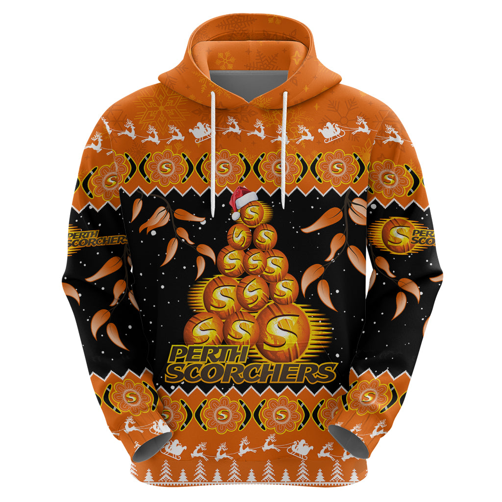 perth-scorchers-cricket-christmas-hoodie-merry-xmas-2023-indigenous-art