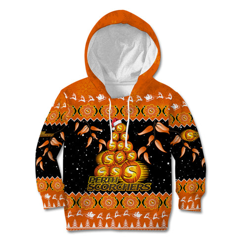 perth-scorchers-cricket-christmas-kid-hoodie-merry-xmas-2023-indigenous-art