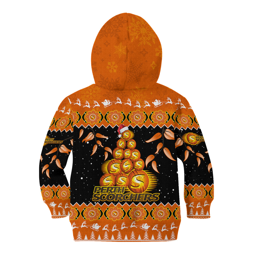 perth-scorchers-cricket-christmas-kid-hoodie-merry-xmas-2023-indigenous-art