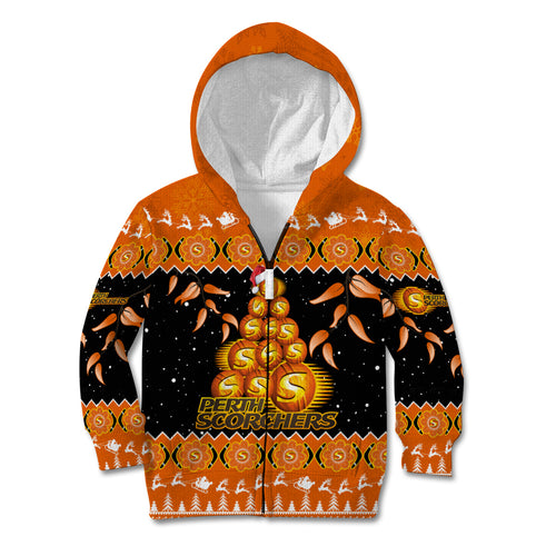 perth-scorchers-cricket-christmas-kid-hoodie-merry-xmas-2023-indigenous-art