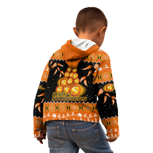 perth-scorchers-cricket-christmas-kid-hoodie-merry-xmas-2023-indigenous-art