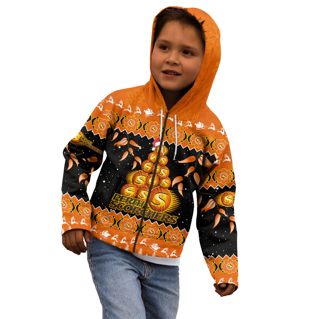 perth-scorchers-cricket-christmas-kid-hoodie-merry-xmas-2023-indigenous-art