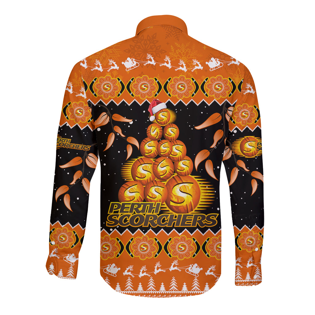 perth-scorchers-cricket-christmas-long-sleeve-button-shirt-merry-xmas-2023-indigenous-art