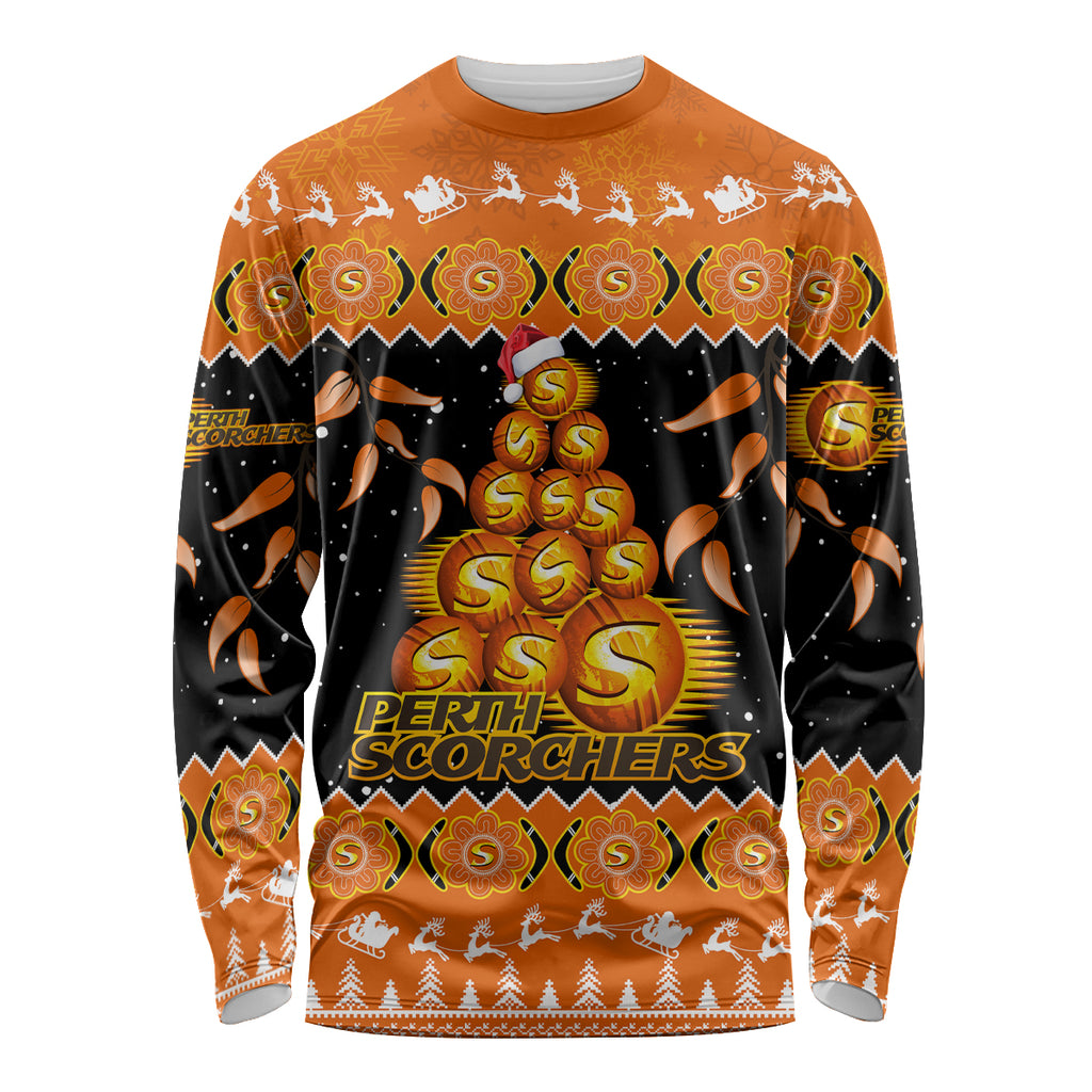 perth-scorchers-cricket-christmas-long-sleeve-shirt-merry-xmas-2023-indigenous-art