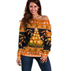perth-scorchers-cricket-christmas-off-shoulder-sweater-merry-xmas-2023-indigenous-art