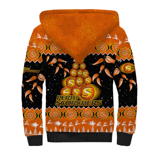 perth-scorchers-cricket-christmas-sherpa-hoodie-merry-xmas-2023-indigenous-art