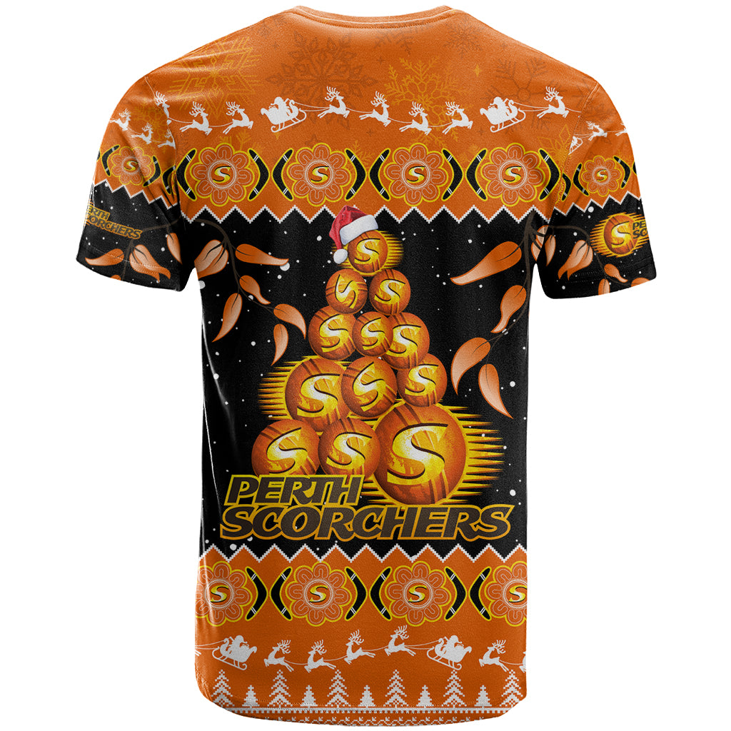 perth-scorchers-cricket-christmas-t-shirt-merry-xmas-2023-indigenous-art