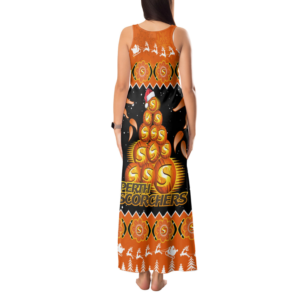 perth-scorchers-cricket-christmas-tank-maxi-dress-merry-xmas-2023-indigenous-art