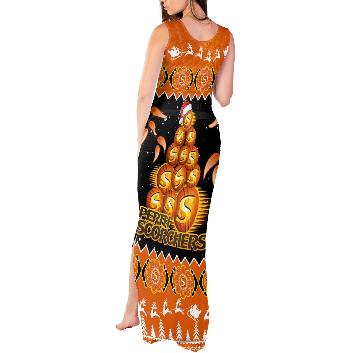 perth-scorchers-cricket-christmas-tank-maxi-dress-merry-xmas-2023-indigenous-art