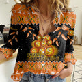 perth-scorchers-cricket-christmas-women-casual-shirt-merry-xmas-2023-indigenous-art