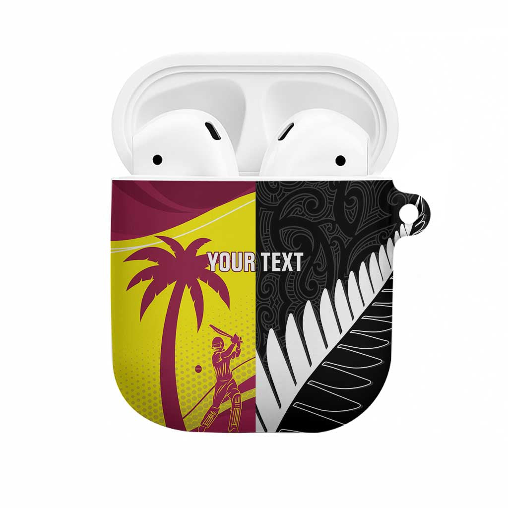 New Zealand and West Indies Cricket Custom AirPods Case Black Cap Windies Together - Aussie Hoodie