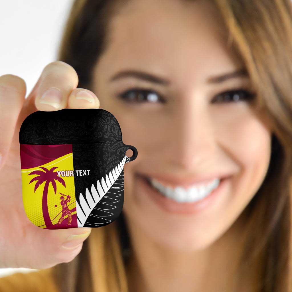 New Zealand and West Indies Cricket Custom AirPods Case Black Cap Windies Together - Aussie Hoodie