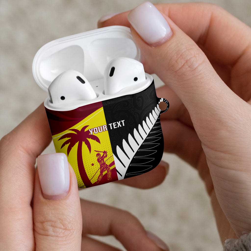 New Zealand and West Indies Cricket Custom AirPods Case Black Cap Windies Together - Aussie Hoodie