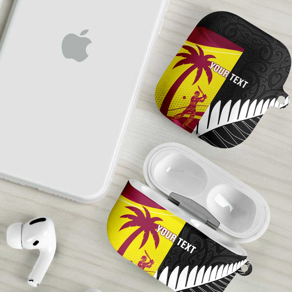 New Zealand and West Indies Cricket Custom AirPods Case Black Cap Windies Together - Aussie Hoodie