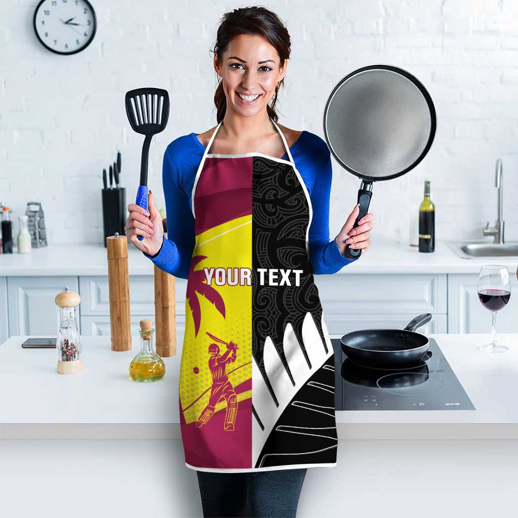 New Zealand and West Indies Cricket Custom Apron Black Cap Windies Together - Aussie Hoodie