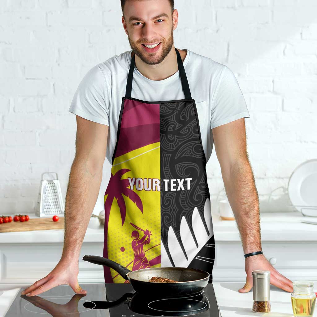 New Zealand and West Indies Cricket Custom Apron Black Cap Windies Together - Aussie Hoodie