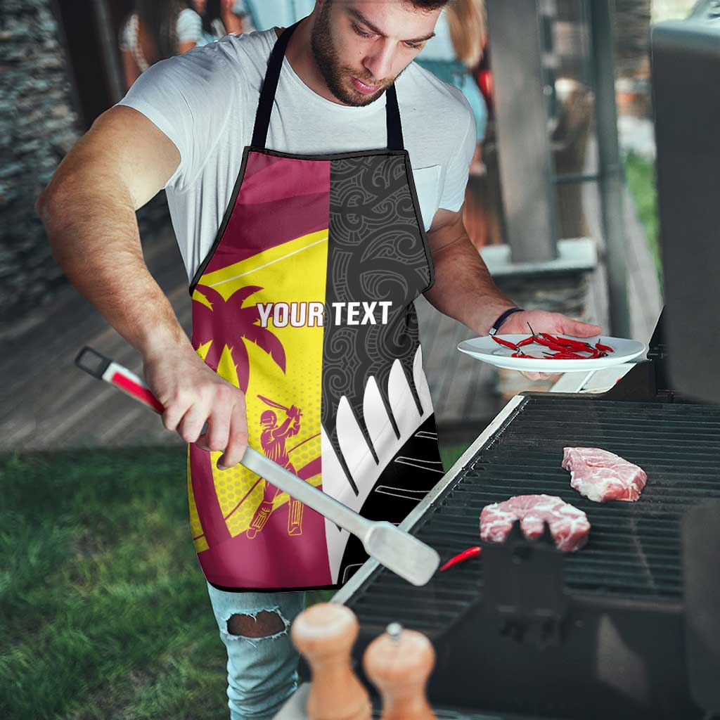 New Zealand and West Indies Cricket Custom Apron Black Cap Windies Together - Aussie Hoodie