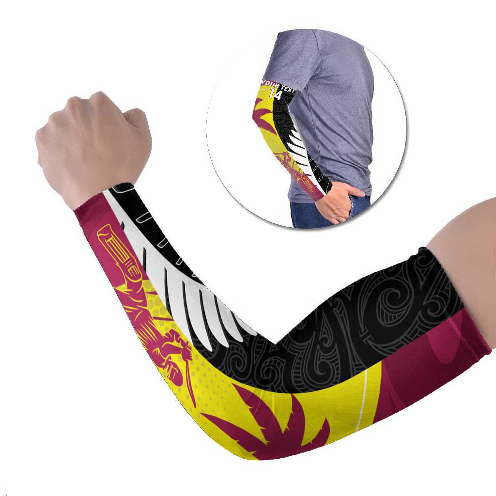 New Zealand and West Indies Cricket Custom Arm Sleeves Black Cap Windies Together - Aussie Hoodie