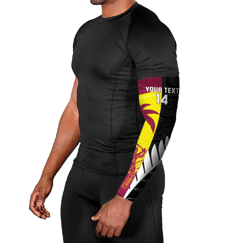 New Zealand and West Indies Cricket Custom Arm Sleeves Black Cap Windies Together - Aussie Hoodie