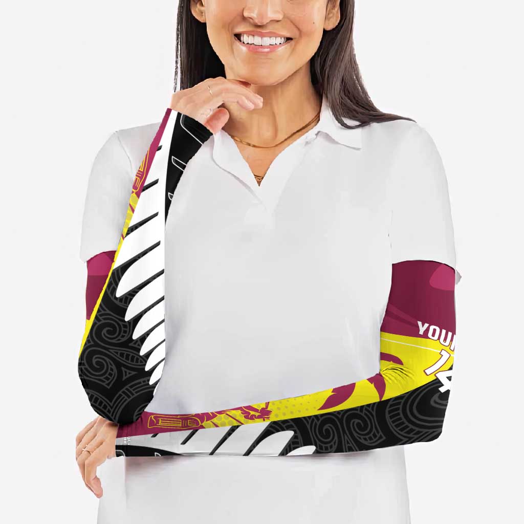 New Zealand and West Indies Cricket Custom Arm Sleeves Black Cap Windies Together - Aussie Hoodie