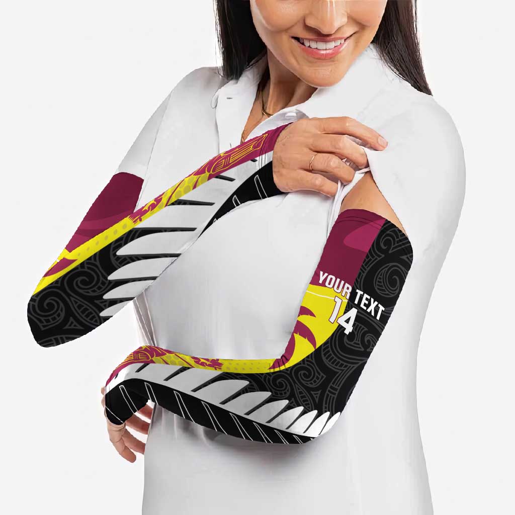 New Zealand and West Indies Cricket Custom Arm Sleeves Black Cap Windies Together - Aussie Hoodie