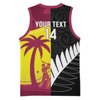 New Zealand and West Indies Cricket Custom Basketball Jersey Black Cap Windies Together - Aussie Hoodie