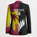 New Zealand and West Indies Cricket Custom Blazer Black Cap Windies Together - Aussie Hoodie