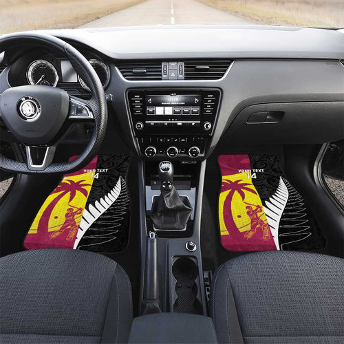 New Zealand and West Indies Cricket Custom Car Mats Black Cap Windies Together - Aussie Hoodie