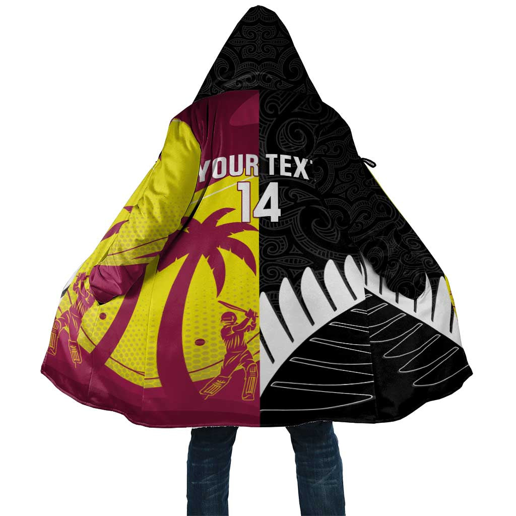 New Zealand and West Indies Cricket Custom Cloak Black Cap Windies Together - Aussie Hoodie