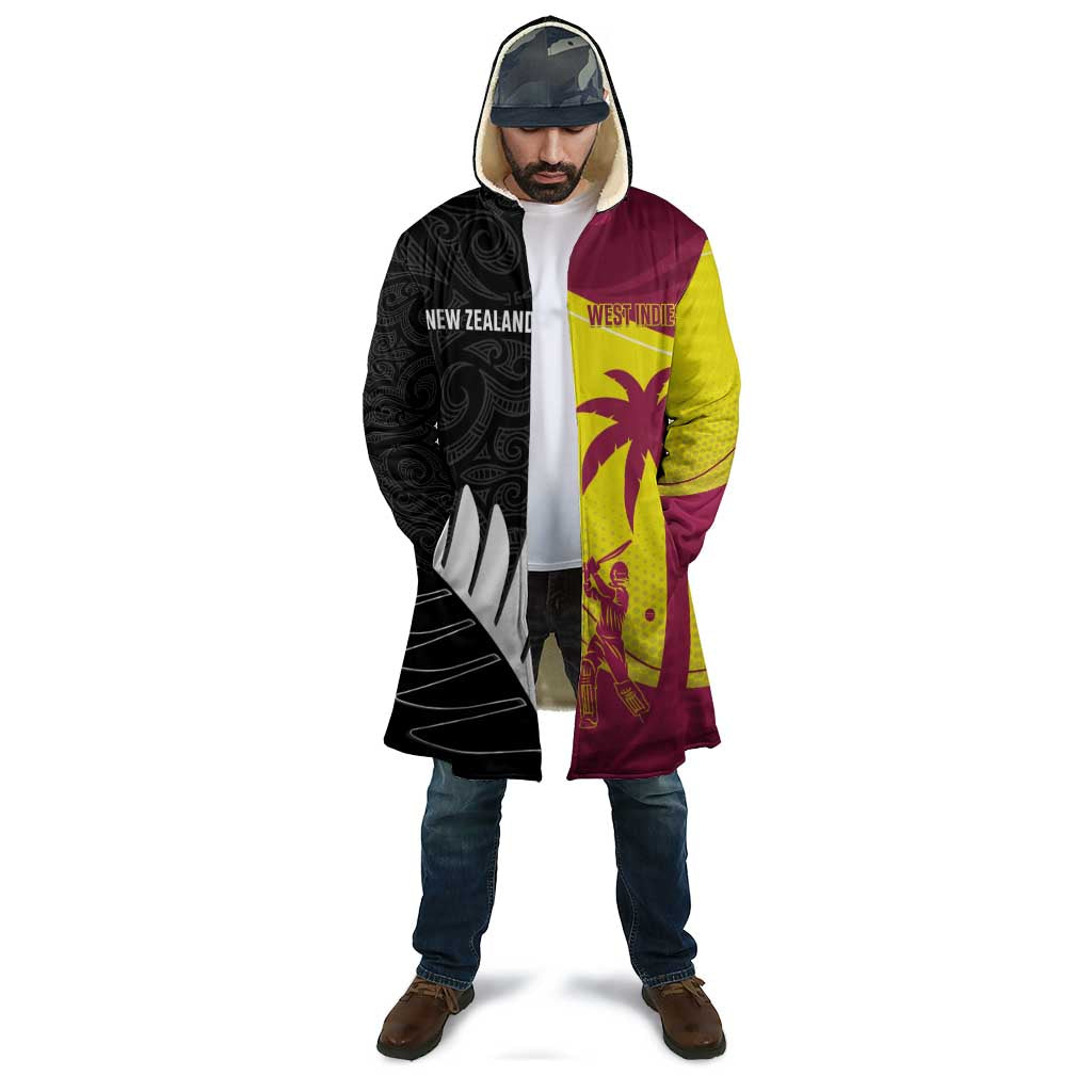 New Zealand and West Indies Cricket Custom Cloak Black Cap Windies Together - Aussie Hoodie