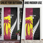 New Zealand and West Indies Cricket Custom Door Cover Black Cap Windies Together - Aussie Hoodie