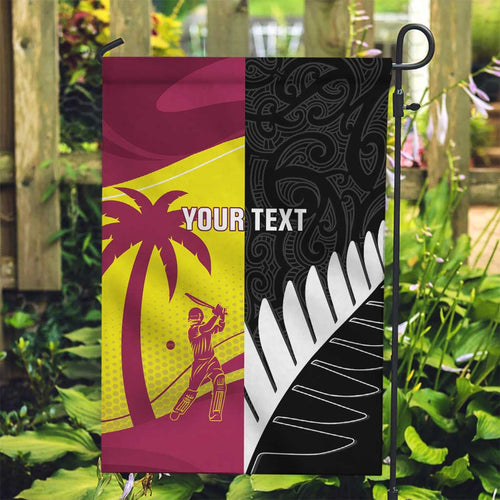 New Zealand and West Indies Cricket Custom Garden Flag Black Cap Windies Together - Aussie Hoodie