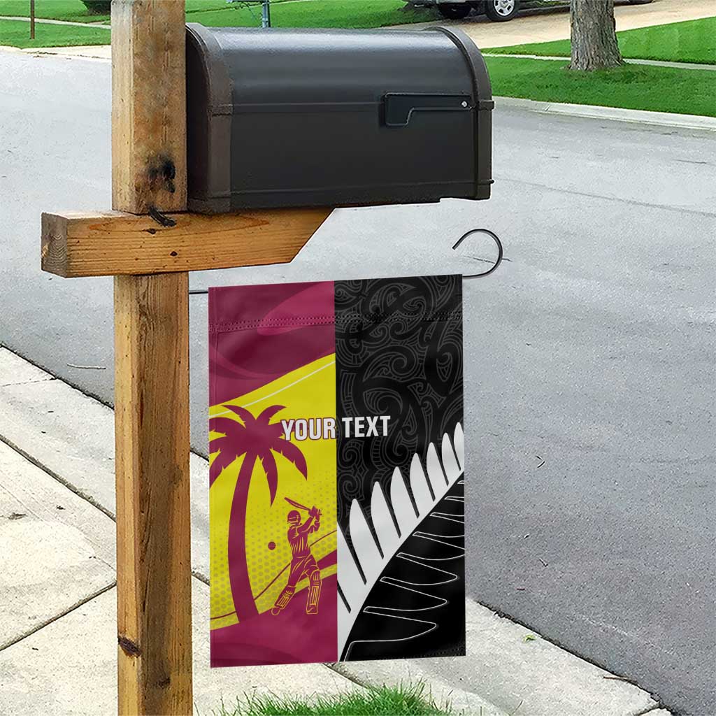 New Zealand and West Indies Cricket Custom Garden Flag Black Cap Windies Together - Aussie Hoodie