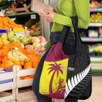 New Zealand and West Indies Cricket Custom Grocery Bag Black Cap Windies Together - Aussie Hoodie