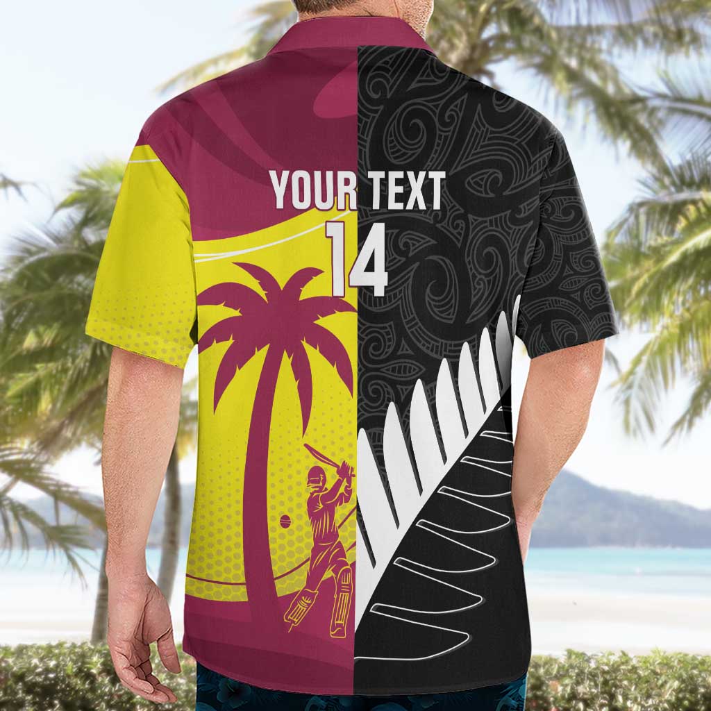 New Zealand and West Indies Cricket Custom Hawaiian Shirt Black Cap Windies Together - Aussie Hoodie