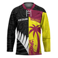 New Zealand and West Indies Cricket Custom Hockey Jersey Black Cap Windies Together - Aussie Hoodie
