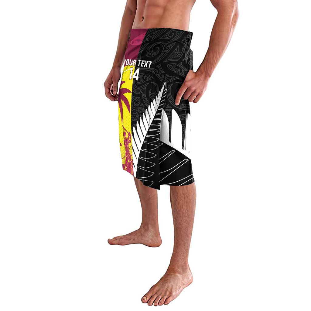 New Zealand and West Indies Cricket Custom Lavalava Black Cap Windies Together - Aussie Hoodie